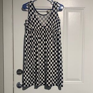 Checkered Black and White Dress by P and Rose